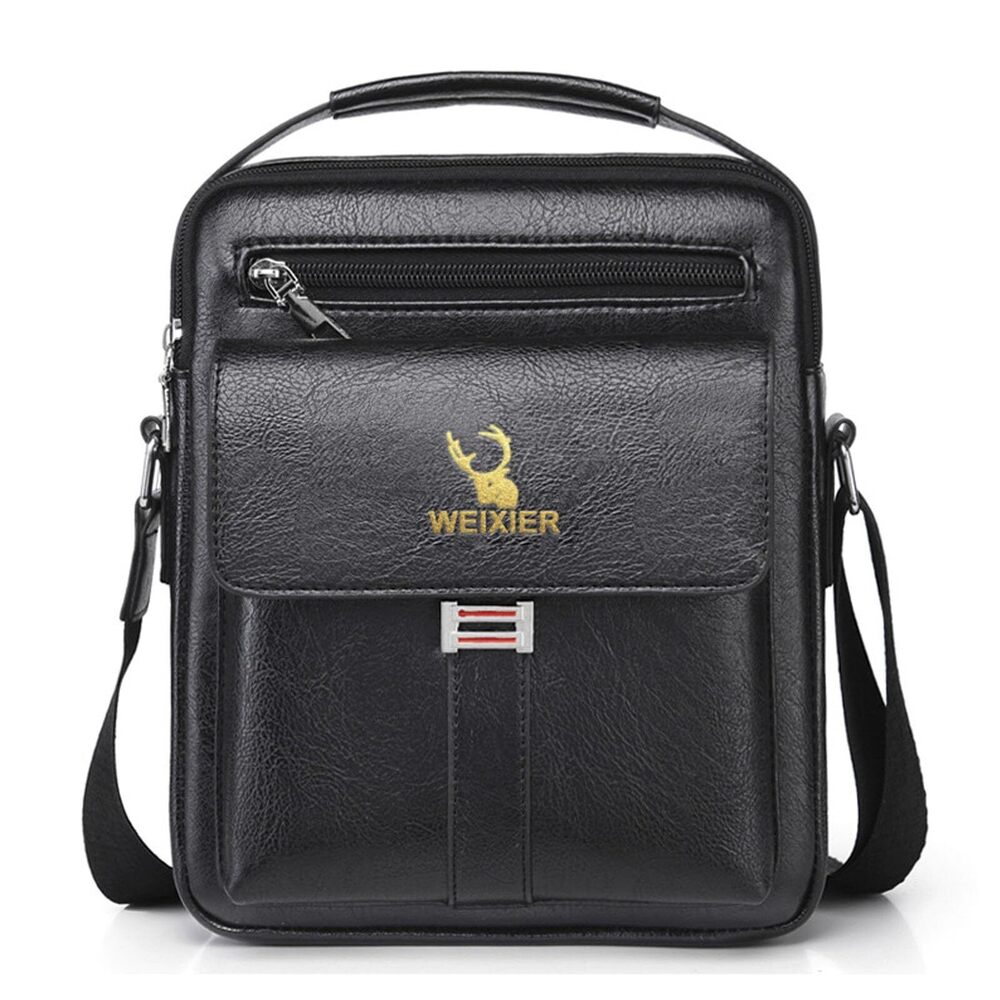 6676 Small Shoulder Bag Leather Crossbody Man Purse Handbag Satchel